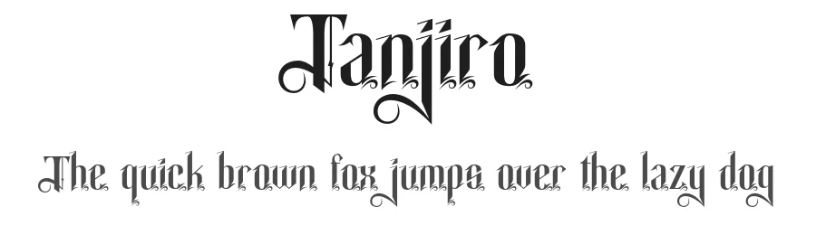 Tanjiro by Handpik — Blackletter Font