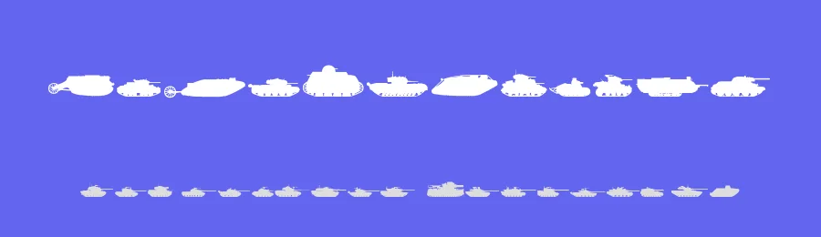 Tanks by Glyphcraft — Dingbats Font — thumbnail 3