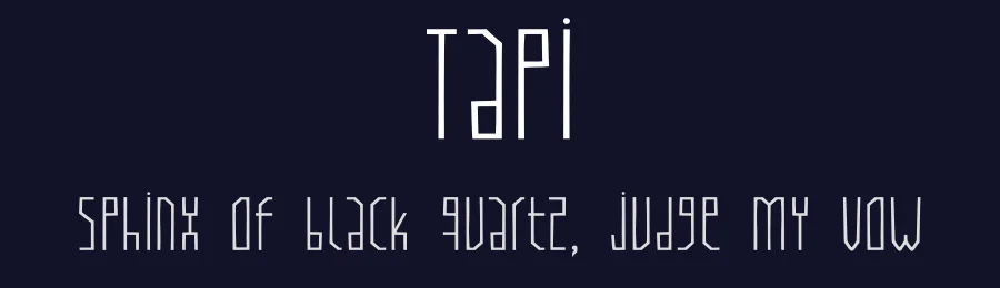 Tapi by MatreroG — Decorative Font — thumbnail 2