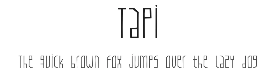 Tapi by MatreroG — Decorative Font