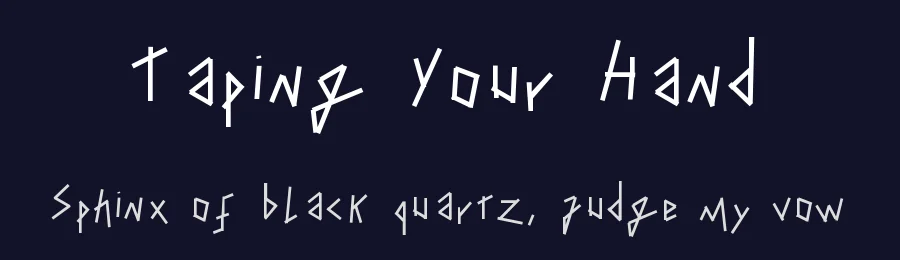 Taping Your Hand by Rafael Branco — Decorative Font — thumbnail 2