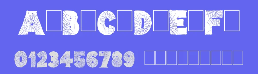 Tarentula's Web by imagex — Decorative Font — thumbnail 3