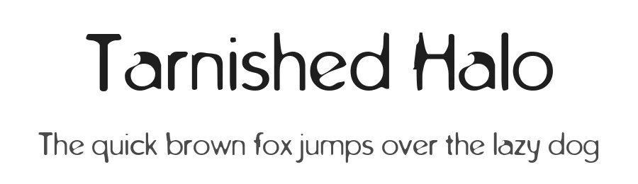 Tarnished Halo by ChannelZero — Decorative Font