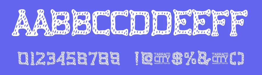 Tarraco City by Woodcutter — Decorative Font — thumbnail 3