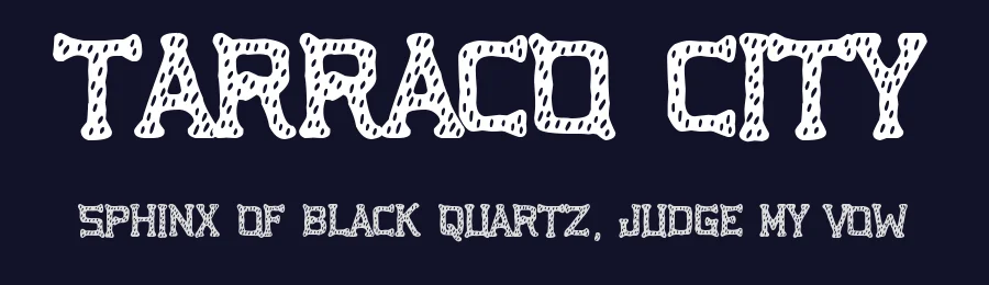 Tarraco City by Woodcutter — Decorative Font — thumbnail 2