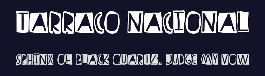 Tarraco Nacional by Woodcutter — Decorative Font — thumbnail 2