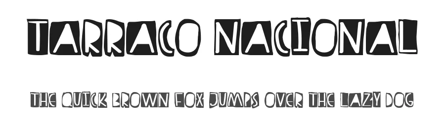 Tarraco Nacional by Woodcutter — Decorative Font
