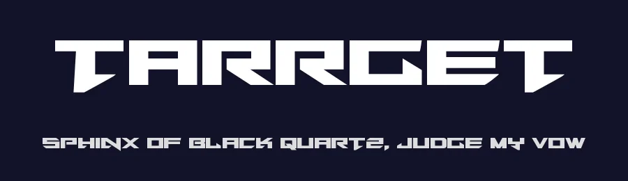 Tarrget by Iconian Fonts — Display Font — thumbnail 2