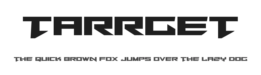 Tarrget by Iconian Fonts — Display Font
