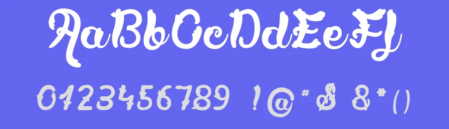 Tartare de Violettes by dcoxy - Greg Medina — Script Handwritten Font — thumbnail 3