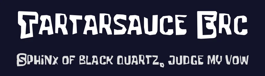 Tartarsauce Erc by The Space Wanderer — Decorative Font — thumbnail 2