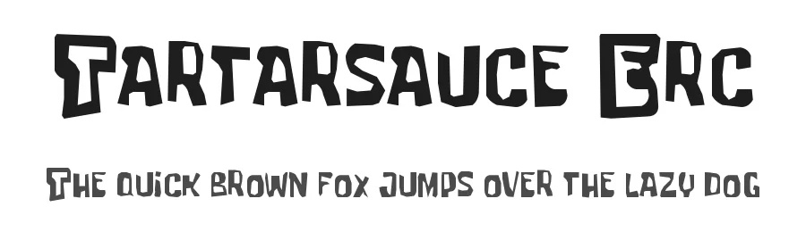 Tartarsauce Erc by The Space Wanderer β Decorative Font