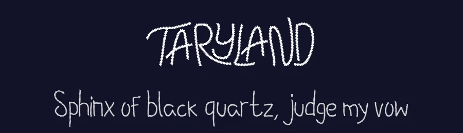 Taryland by Mabhal Studio — Script Handwritten Font — thumbnail 2