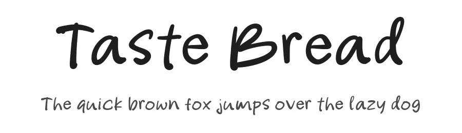 Taste Bread by Khurasan — Decorative Font