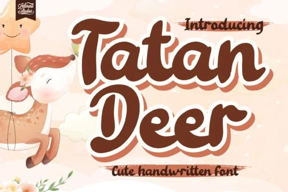 Tatan Deer Font by Letterena Studios — Script Handwritten Font