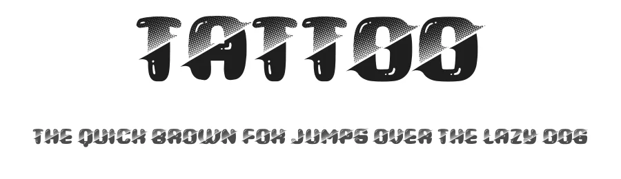 Tattoo by Vladimir Nikolic — Decorative Font