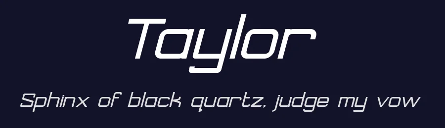 Taylor by mbafonts — Sans Serif Font — thumbnail 2