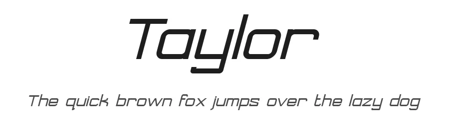 Taylor by mbafonts — Sans Serif Font
