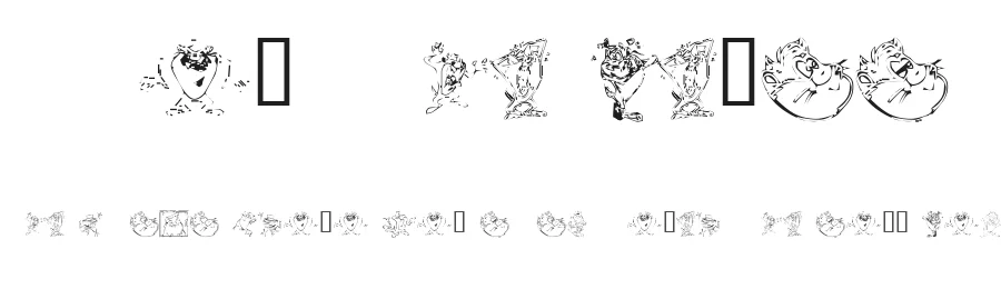 Taz the Devil by Perry Mason β Dingbats Font