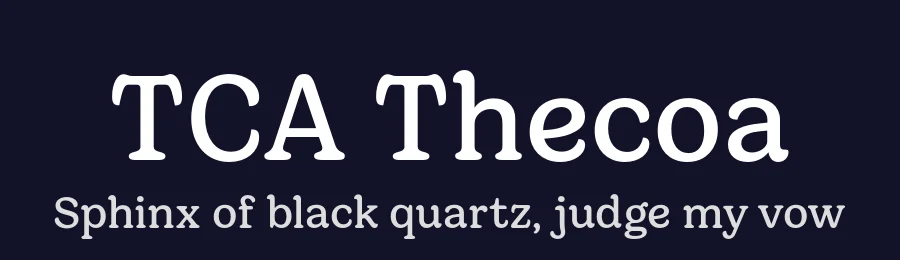 TCA Thecoa by Thecoa Foundry — Serif Font — thumbnail 2
