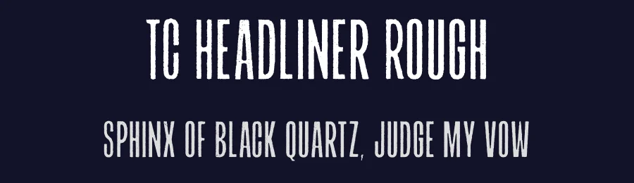 TC Headliner Rough by Tom Chalky — Decorative Font — thumbnail 2