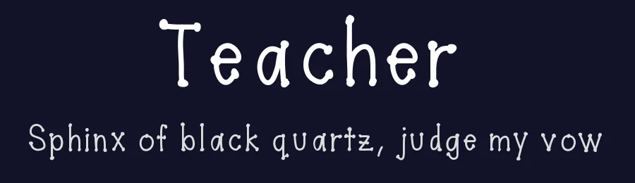 Teacher by Kylie Morris — Script Handwritten Font — thumbnail 2