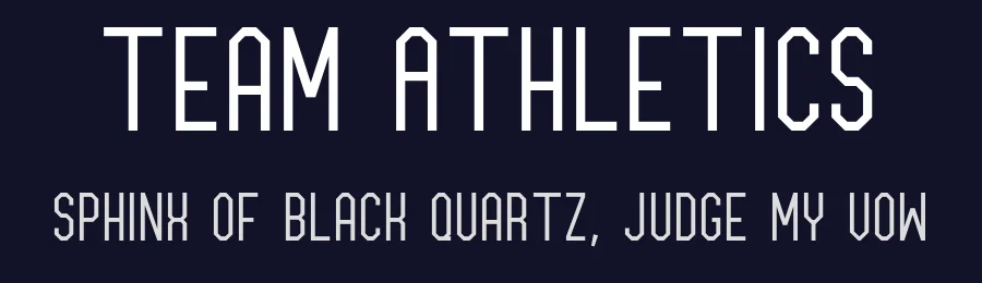 Team Athletics by Out of Step Font Company — Decorative Font — thumbnail 2