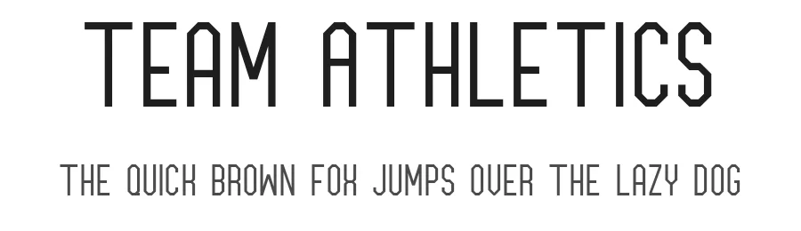 Team Athletics by Out of Step Font Company — Decorative Font