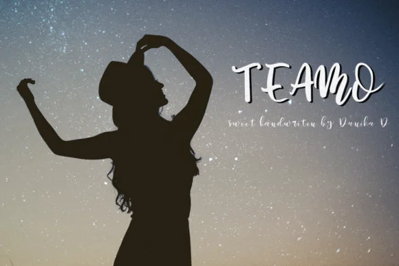 Teamo Font by Danika D. — Script Handwritten Font