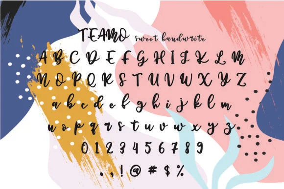 Teamo Font by Danika D. — Script Handwritten Font — thumbnail 6