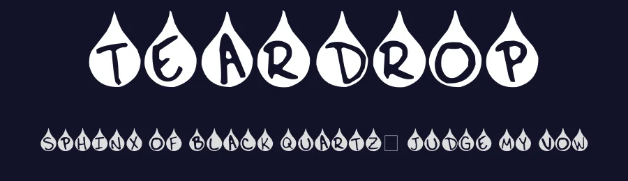 Teardrop by Spork Thug Typography — Decorative Font — thumbnail 2