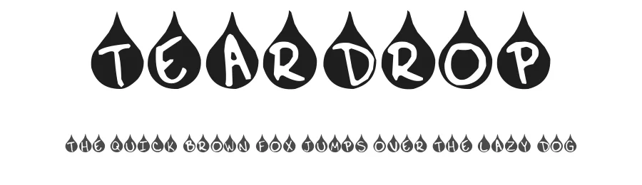 Teardrop by Spork Thug Typography β Decorative Font