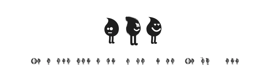 Tearz by Steven Resch β Dingbats Font