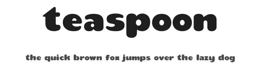 Teaspoon by Haley Fiege — Decorative Font