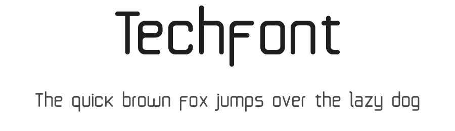 Techfont by Jorge Algarin β Display Font