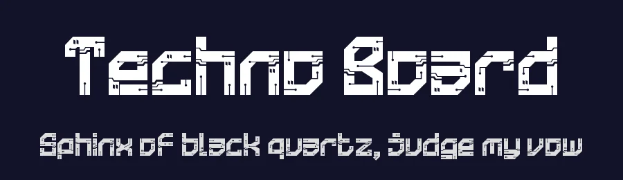 Techno Board by PutraCetol Studio — Display Font — thumbnail 2
