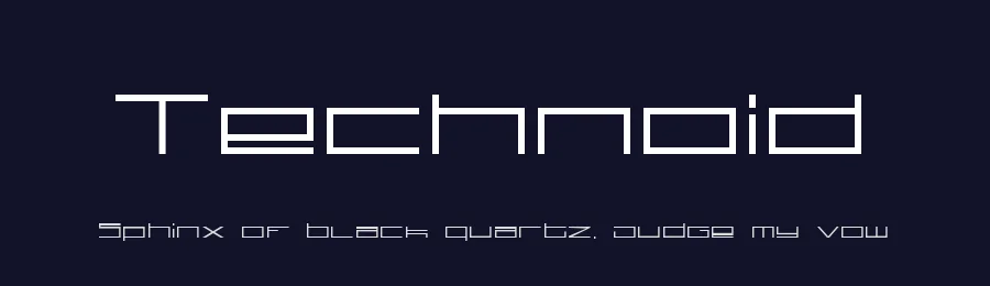 Technoid by Beyond Design — Display Font — thumbnail 2