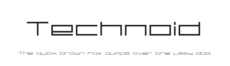 Technoid by Beyond Design — Display Font