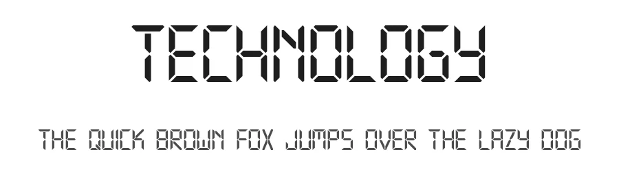 Technology by Vladimir Nikolic — Display Font