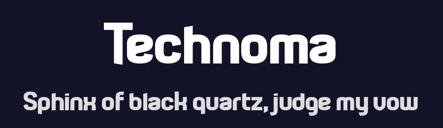 Technoma by Chequered Ink — Sans Serif Font — thumbnail 2