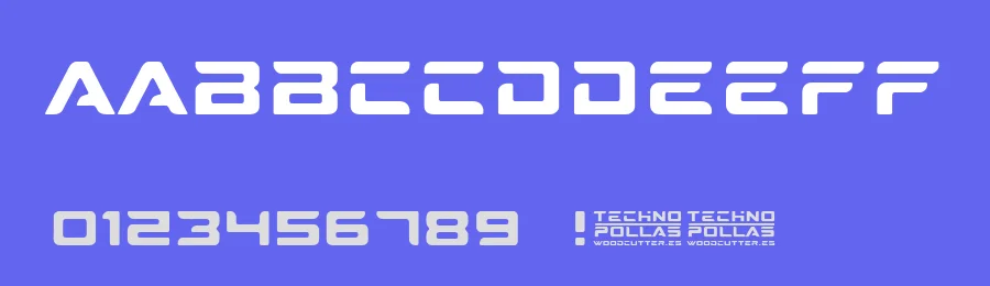 Technopollas by Woodcutter — Display Font — thumbnail 3