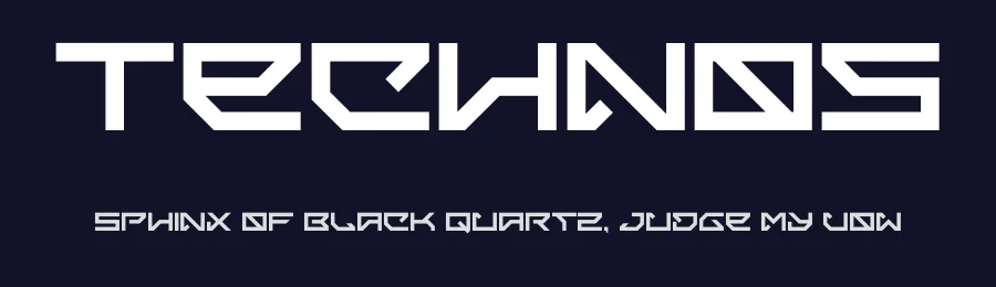 Technos by Figuree Studio — Display Font — thumbnail 2