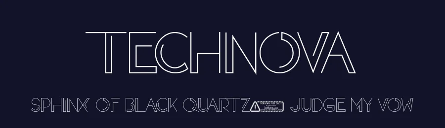 Technova by Kong Font — Display Font — thumbnail 2