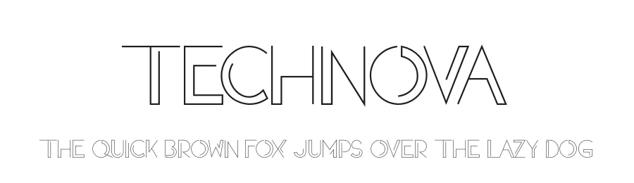 Technova by Kong Font — Display Font
