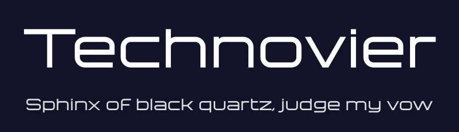 Technovier by Almarkhatype — Display Font — thumbnail 2