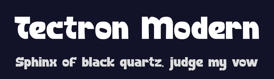 Tectron Modern by PutraCetol Studio — Decorative Font — thumbnail 2