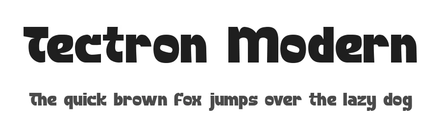Tectron Modern by PutraCetol Studio β Decorative Font