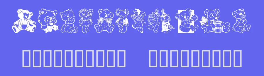 Teddyber by GemFonts / Typotheticals — Dingbats Font — thumbnail 3