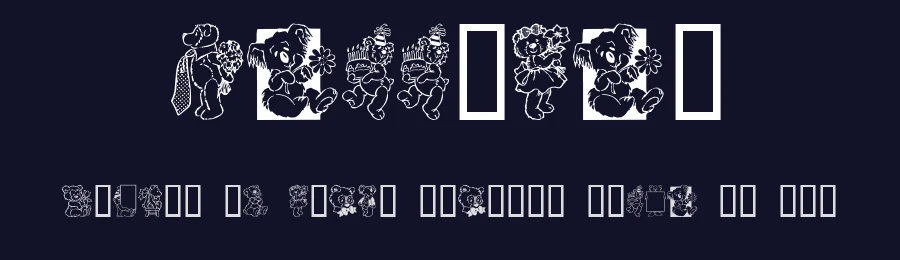 Teddyber by GemFonts / Typotheticals — Dingbats Font — thumbnail 2