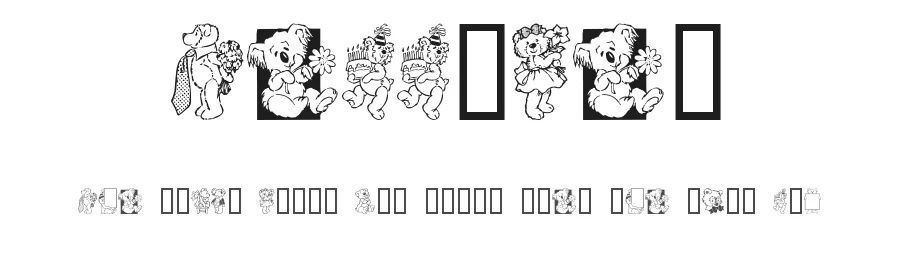 Teddyber by GemFonts / Typotheticals — Dingbats Font